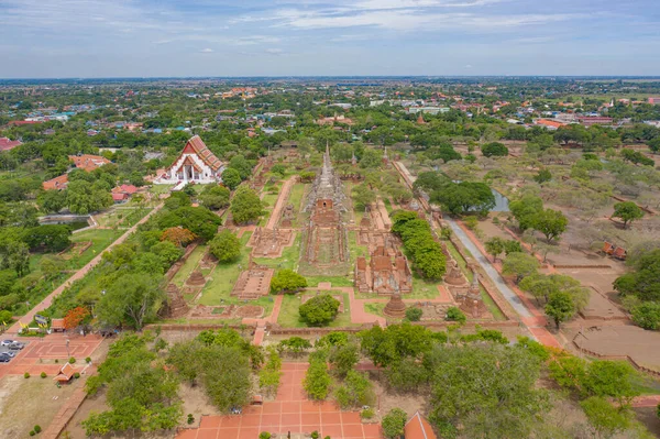 Bangkok City Tayland Yakınlarındaki Sukhothai Deki Ayutthaya Eyaleti Ndeki Tapınağın — Stok fotoğraf