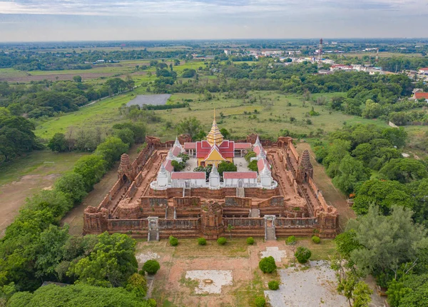 Bangkok City Tayland Yakınlarındaki Sukhothai Deki Ayutthaya Eyaleti Ndeki Tapınağın — Stok fotoğraf