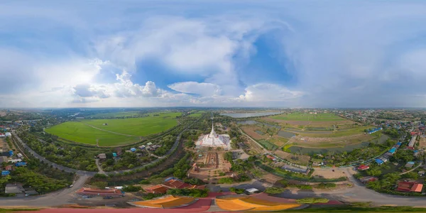 360 Panorama Por 180 Graus Ângulo Sem Costura Panorama Vista — Fotografia de Stock