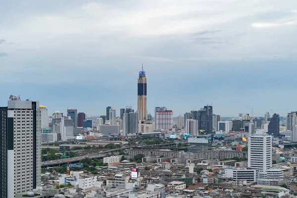 Aerial View Rama Road New Cbd Bangkok Downtown Thailand Financial — Stock Photo, Image