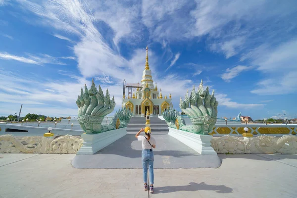タイのチョンブリ市 スリランカのワット スーク寺院 旅行のコンセプトで有名なタイの観光名所 タイ建築 — ストック写真