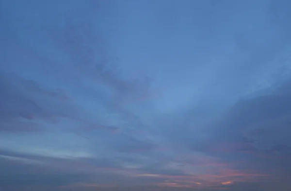 Nature Abstraite Ciel Bleu Dramatique Avec Des Nuages Coucher Soleil — Photo