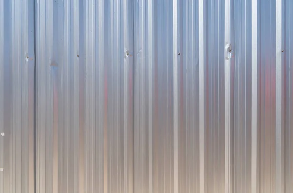 Tiras Metal Ferro Ondulado Enferrujado Metal Parede Aço Zinco Fundo — Fotografia de Stock