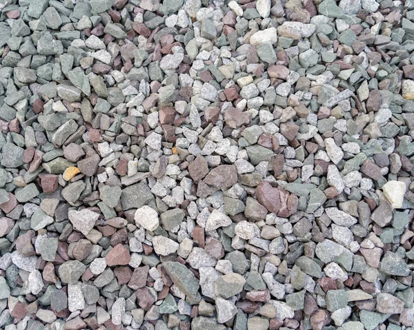 白い花崗岩の砂利の石の床のパターンの表面の質感 デザイン装飾の背景のための外装材のクローズアップ — ストック写真