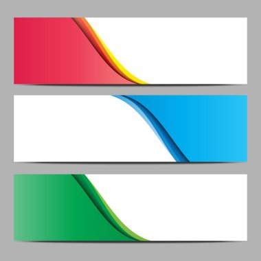 banner şablon web vektör tasarımı ile ayarlama