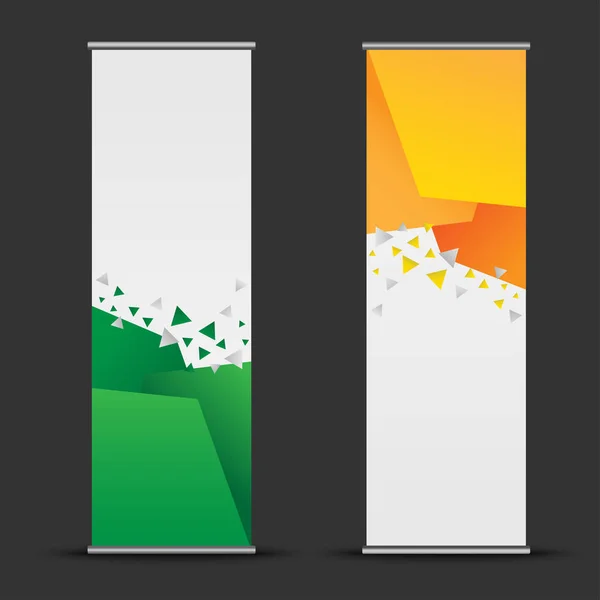 Set Banner Plantilla Web Con Diseño Vectorial — Archivo Imágenes Vectoriales