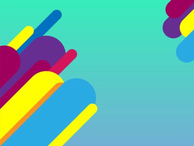 en az soyut renkli arka plan vektör tasarımı ile geometrik