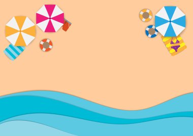 yaz satış afiş promosyon şablon vektör tasarımı ile