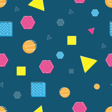desen kesintisiz geometrik ve geçmiş duvar kağıdı ile vektör tasarımı