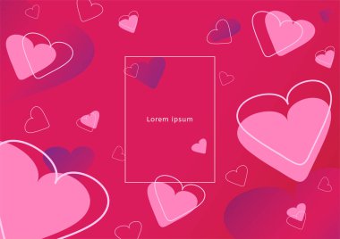 Sevgiliye arka plan ve sevgi kalp tasarım bulanıklık bokeh sanat ile