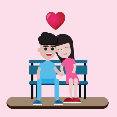 Sevgiliye arka plan ve sevgi kalp tasarlamak tatlı kız arkadaşıyla