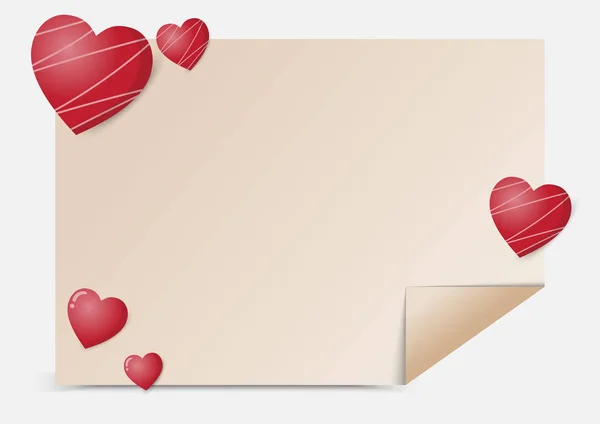 Dia Dos Namorados Fundo Amor Coração Design Com Namorada Doce — Vetor de Stock