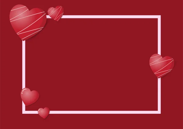 Dia Dos Namorados Fundo Amor Coração Design Com Namorada Doce — Vetor de Stock