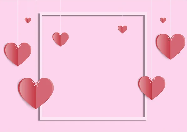 Tło i miłość serce Walentynki — Wektor stockowy