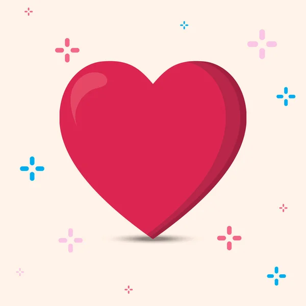 День Святого Валентина Фон Любовь Дизайн Сердца Сладкой Подругой — стоковый вектор
