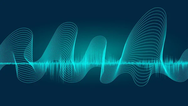Line soundwave abstract background — Stock Photo, Image