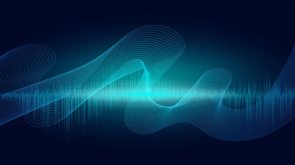 Line soundwave abstract background — Stock Photo, Image