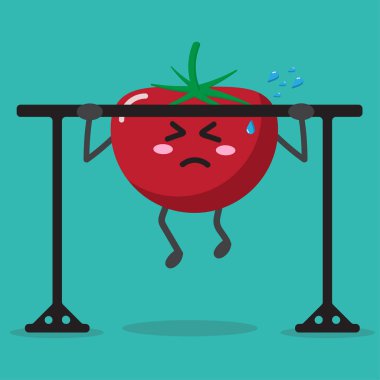 çizgi film domates sağlık güçlü arka plan