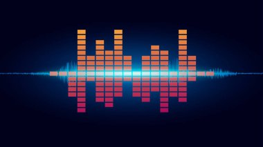 satır soundwave arka plan