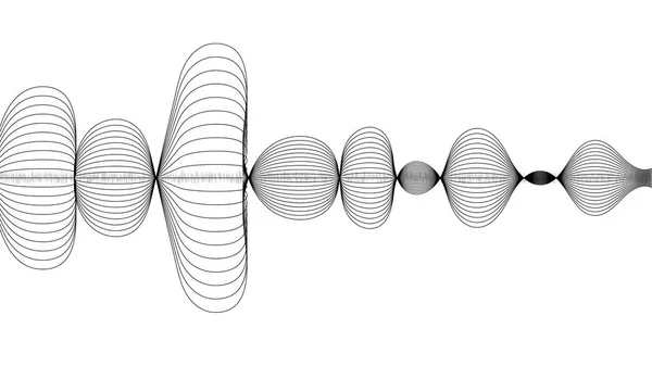 Línea de fondo abstracto de onda sonora — Archivo Imágenes Vectoriales