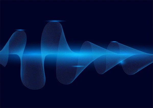 Лінія звукової хвилі абстрактний фон — стоковий вектор