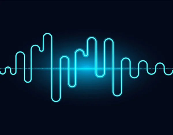 Line soundwave abstrakt bakgrund — Stock vektor