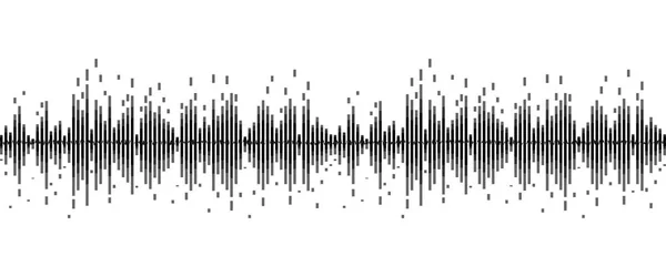 Línea de fondo abstracto de onda sonora — Archivo Imágenes Vectoriales