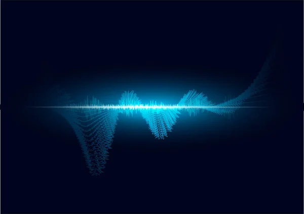 Line soundwave abstrakt bakgrund — Stock vektor