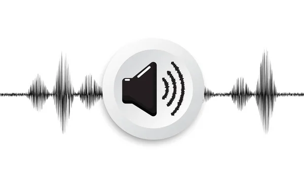 Vonal soundwave absztrakt háttér — Stock Vector