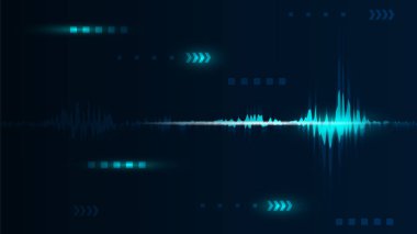 satır soundwave arka plan
