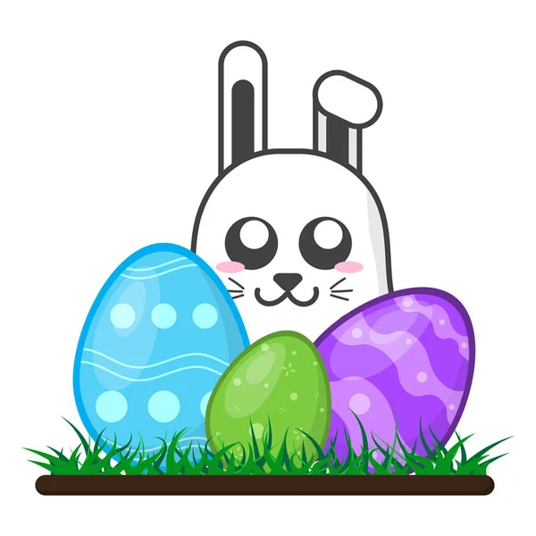 Húsvéti nap díszítő tojás-a fontos nap — Stock Vector