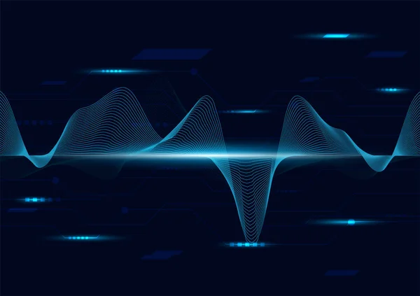 Γραμμή soundwave αφηρημένα φόντο — Διανυσματικό Αρχείο
