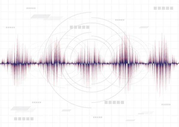 Linha soundwave abstrato fundo —  Vetores de Stock