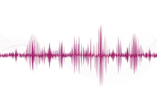 Línea de fondo abstracto de onda sonora — Archivo Imágenes Vectoriales