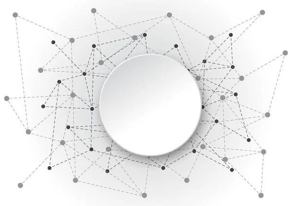 Connexion réseau fond abstrait — Image vectorielle