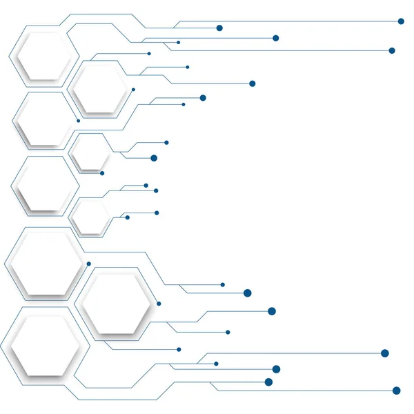 High Tech technologie geometrische — Stockvector