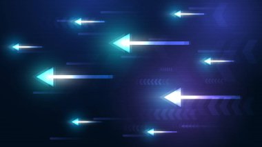 neon ok hızı arka plan 