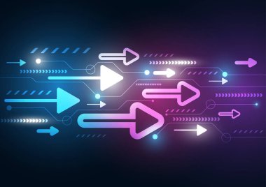 neon ok hızı arka plan 