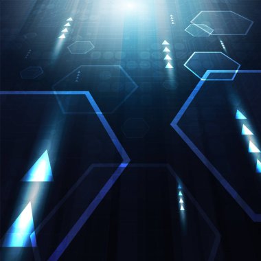 Yüksek teknoloji teknolojisi geometrik 