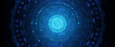 Yüksek teknolojili dijital veri bağlantı sistemi ve bilgisayar elektroniğiyle devre teknolojisi arkaplanı