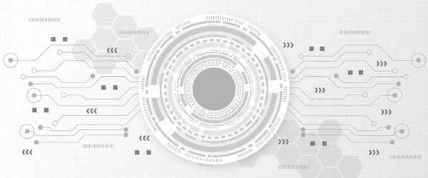 Fondo Tecnología Circuitos Con Sistema Conexión Datos Digitales Alta Tecnología — Archivo Imágenes Vectoriales