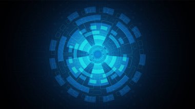 Yüksek teknolojili dijital veri bağlantı sistemi ve bilgisayar elektroniğiyle devre teknolojisi arkaplanı