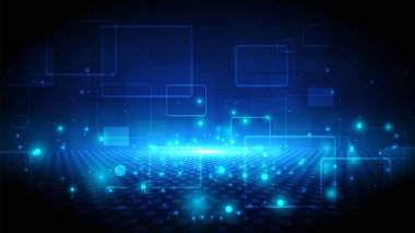 Yüksek teknolojili dijital veri bağlantı sistemi ve bilgisayar elektroniğiyle devre teknolojisi arkaplanı