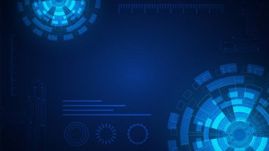 Yüksek teknolojili dijital veri bağlantı sistemi ve bilgisayar elektroniğiyle devre teknolojisi arkaplanı