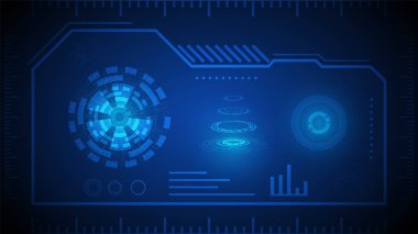 Yüksek teknolojili dijital veri bağlantı sistemi ve bilgisayar elektroniğiyle devre teknolojisi arkaplanı