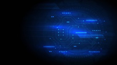 Yüksek teknolojili dijital veri bağlantı sistemi ve bilgisayar elektroniğiyle devre teknolojisi arkaplanı