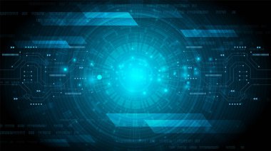 Yüksek teknolojili dijital veri bağlantı sistemi ve bilgisayar elektroniğiyle devre teknolojisi arkaplanı