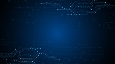 Yüksek teknolojili dijital veri bağlantı sistemi ve bilgisayar elektronik desing ile devre teknolojisi arka planı