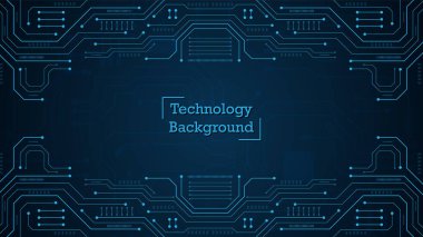 Yüksek teknolojili dijital veri bağlantı sistemi ve bilgisayar elektronik desing ile devre teknolojisi arka planı