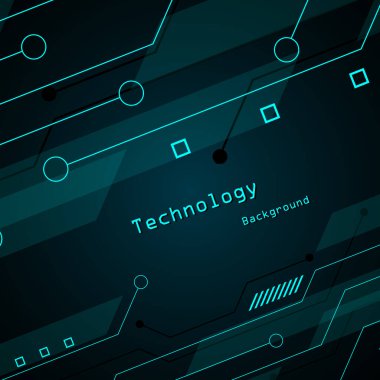 Yüksek teknolojili dijital veri bağlantı sistemi ve bilgisayar elektronik desing ile devre teknolojisi arka planı